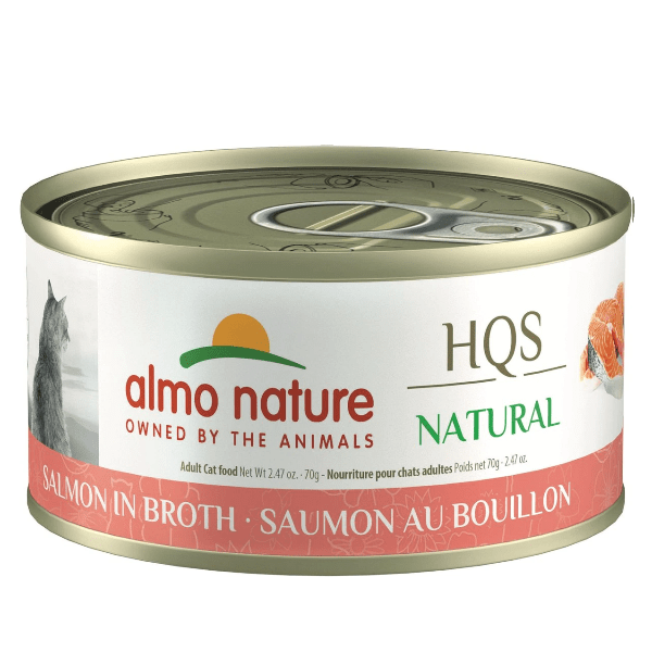 Almo Nature HQS Natural Salmon in Broth Canned Cat Food Petland