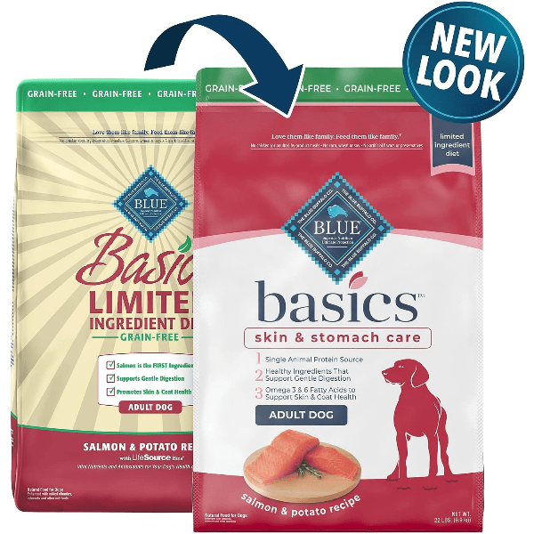 BLUE Basics Limited Ingredient Salmon Potato Recipe Dry Dog