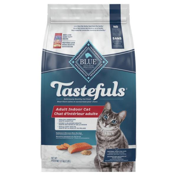 BLUE Tastefuls Indoor Health Salmon Brown Rice Recipe Dry Cat