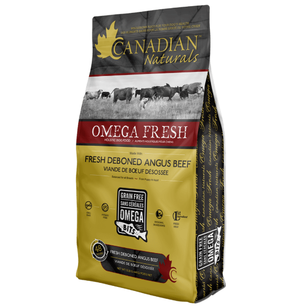 Canadian Naturals Omega Fresh Deboned Angus Beef Recipe Dry Dog