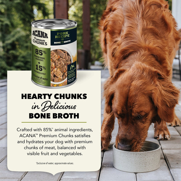 ACANA Pork Recipe in Bone Broth Canned Dog Food Petland Canada