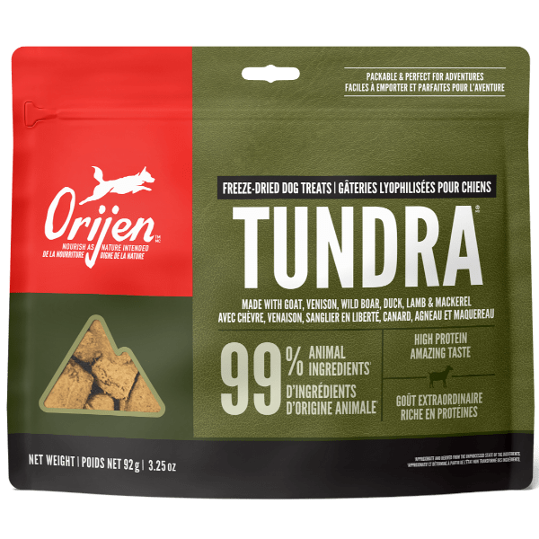 Orijen tundra shop freeze dried food