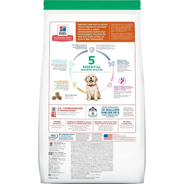 Natural large shop breed puppy food