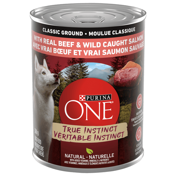 Purina ONE True Instinct with Beef Salmon Canned Dog Food Petland Canada