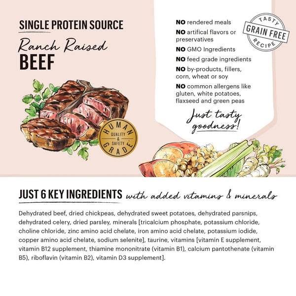 The Honest Kitchen Grain Free Beef Recipe Love Dehydrated Dog Food Petland Canada