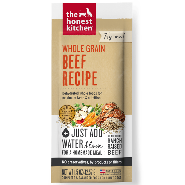 The Honest Kitchen Whole Grain Beef Recipe Dehydrated Dog Food