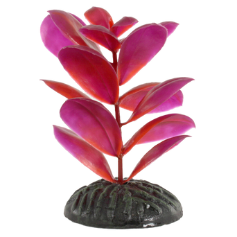 Fish Gear Magenta Bacopa Plastic Betta Plant (4")