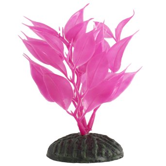 Fish Gear Pink Hygrophila Plastic Betta Plant (4")