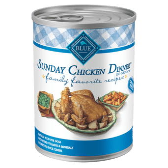 Blue Buffalo Co. BLUE Family Favorite Recipes Sunday Chicken Dinner Canned Dog Food