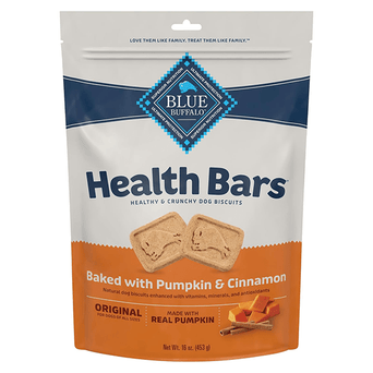 Blue Buffalo Co. BLUE Health Bars Natural Crunchy Dog Treats Biscuits; Pumpkin & Cinnamon