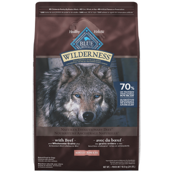Blue Buffalo Co. BLUE Wilderness Beef Recipe with Grains Dry Dog Food