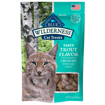 Blue Buffalo Co. BLUE Wilderness Grain Free Crunchy Cat Treats; Tasty Trout Flavor