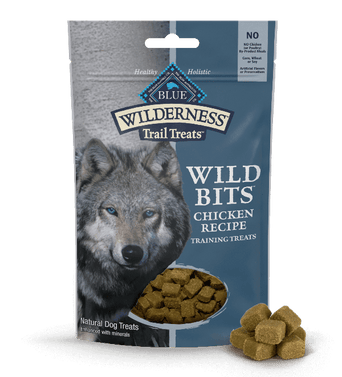 Blue Buffalo Co. BLUE Wilderness Trail Treats Wild Bits Chicken Recipe Dog Training Treats