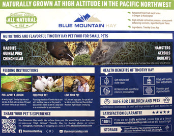 Blue Mountain Hay Blue Mountain Hay High-Altitude Timothy Hay