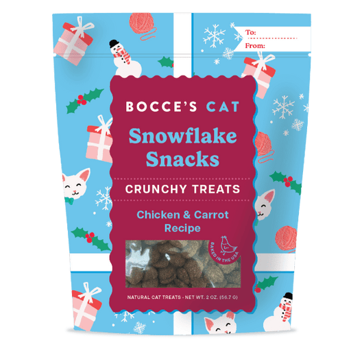 Bocce's Cat Snowflake Snacks Crunchy Treats