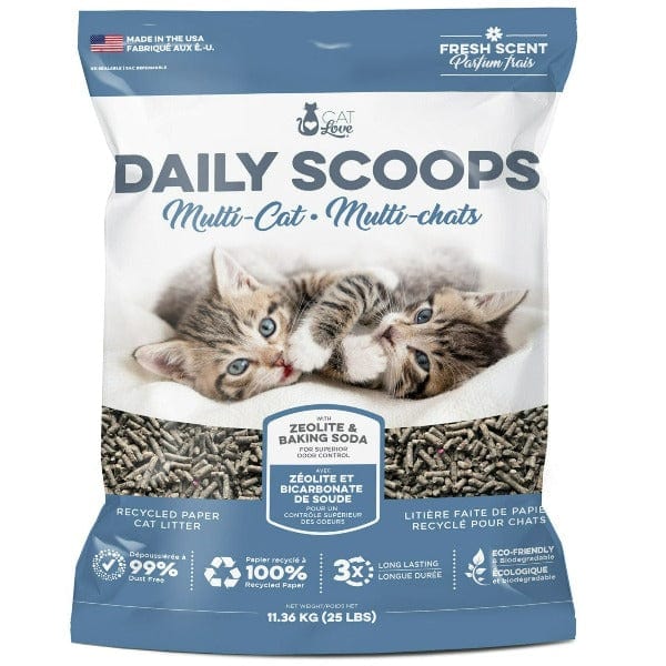 Cat Love MultiCat Scented Daily Scoops Recycled Paper Cat Litter ...