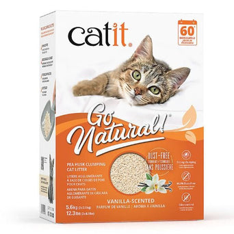 Catit Catit Go Natural! Pea Husk Vanilla-Scented Clumping Cat Litter