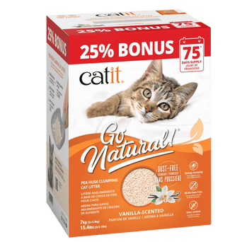 Catit Catit Go Natural! Pea Husk Vanilla-Scented Clumping Cat Litter