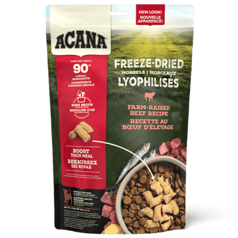 Champion Petfoods ACANA Beef Recipe Freeze Dried Dog Food, Morsels