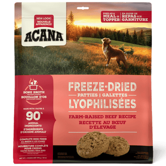 Champion Petfoods ACANA Beef Recipe Freeze Dried Dog Food, Patties