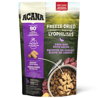 Champion Petfoods ACANA Duck Recipe Freeze Dried Dog Food, Morsels