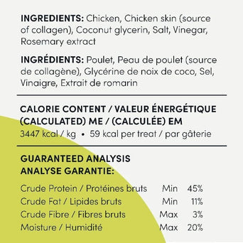 Crumps Crumps' naturals Chicken Collagen Jerky Dog Treats (SPECIAL ORDER ITEM)