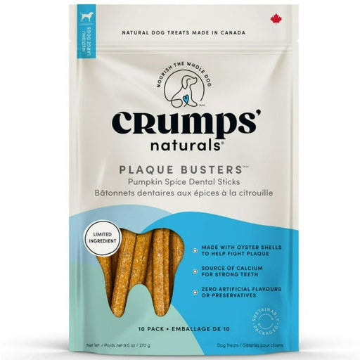 Crumps' naturals Plaque Busters Pumpkin Spice Dental Sticks