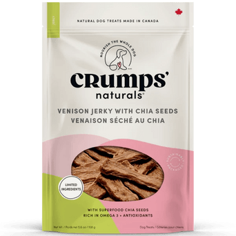 Crumps Crumps' naturals Venison Chia Jerky Dog Treats (SPECIAL ORDER ITEM)