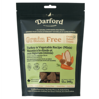 Darford Darford Grain Free Turkey Minis Oven-Baked Dog Treats