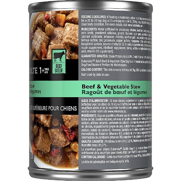 Eukanuba Adult Beef & Vegetable Stew Canned Dog Food – Petland Canada