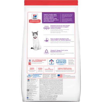 Hill's Science Diet Adult 11+ Chicken Recipe Dry Cat Food