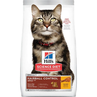 Hill's Science Diet Adult 7+ Hairball Control Chicken Recipe Dry Cat Food