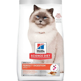 Hill's Science Diet Adult 7+ Perfect Digestion Chicken Recipe Dry Cat Food