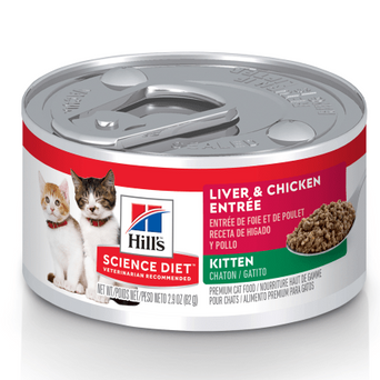 Hill's Science Diet Liver & Chicken Entree Canned Kitten Food