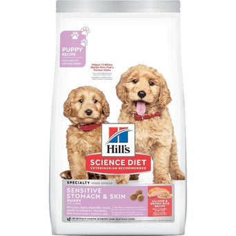 Hill's Science Diet Puppy Sensitive Stomach & Skin Salmon and Brown Rice Recipe Dry Dog Food