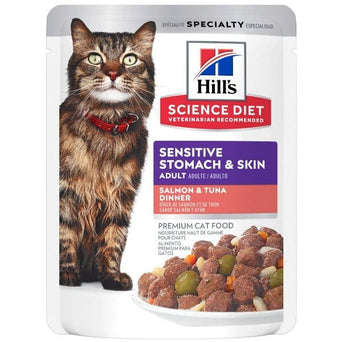 Hill's Science Diet Sensitive Stomach & Skin Salmon & Tuna Pouch Cat Food