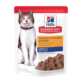 Hill's Science Diet Tender Chicken Dinner Adult 7+ Cat Food Pouch