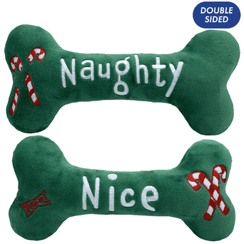 Huxley & Kent Huxley & Kent Naughty and Nice Bone Dog Toy