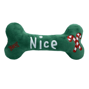 Huxley & Kent Huxley & Kent Naughty and Nice Bone Dog Toy