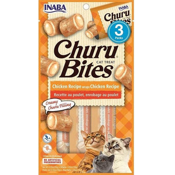 Inaba Foods Inc. Inaba Churu Bites Chicken Recipe Creamy Purée Cat Treat