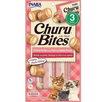 Inaba Foods Inc. Inaba Churu Bites Tuna with Salmon Recipe Creamy Purée Cat Treat