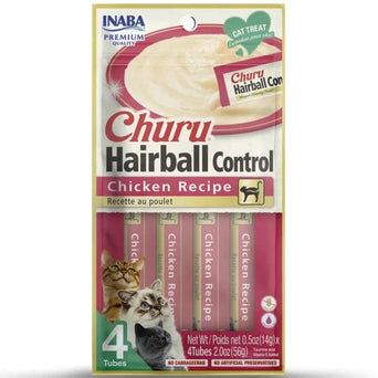 Inaba Foods Inc. Inaba Churu Hairball Control Chicken Recipe Creamy Purée Cat Treat