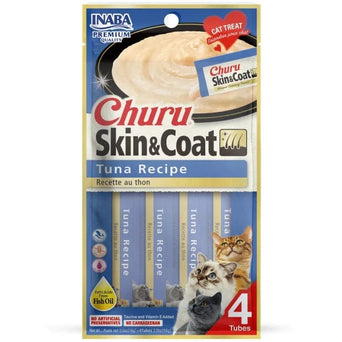 Inaba Foods Inc. Inaba Churu Skin & Coat Tuna Recipe Creamy Purée Cat Treat