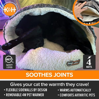 K&H K&H Thermo-Snuggle Cup Heated Cat Bed