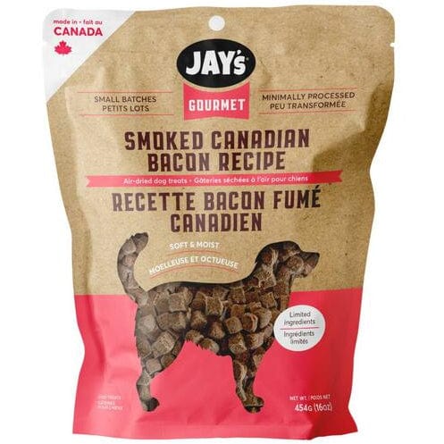 Jay's Gourmet Smoked Canadian Bacon Recipe Dog Treats – Petland Canada