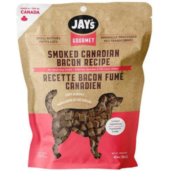 Kettle Craft Pet Products Jay's Gourmet Smoked Canadian Bacon Recipe Dog Treats