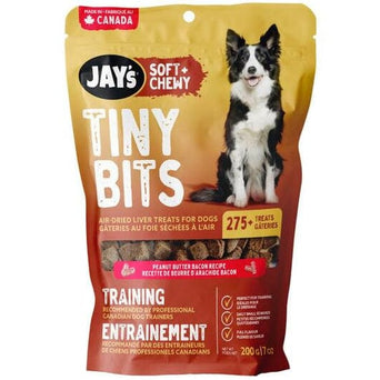 Kettle Craft Pet Products Jay's Soft + Chewy Tiny Bits Training Peanut Butter Bacon Dog Treats