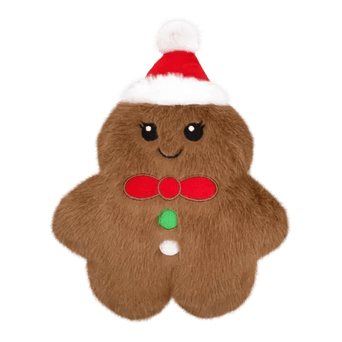 KONG KONG Holiday Snuzzles Mini Gingerbread Dog Toy