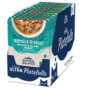 Natural Balance Natural Balance Platefulls Chicken & Salmon Recipe Morsels in Gravy Food Pouches