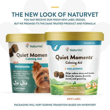 Naturvet quiet moments plus hemp 2025 calming aid soft chews for dogs